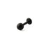 Black surgical steel Dot labret stud piercing right side view
