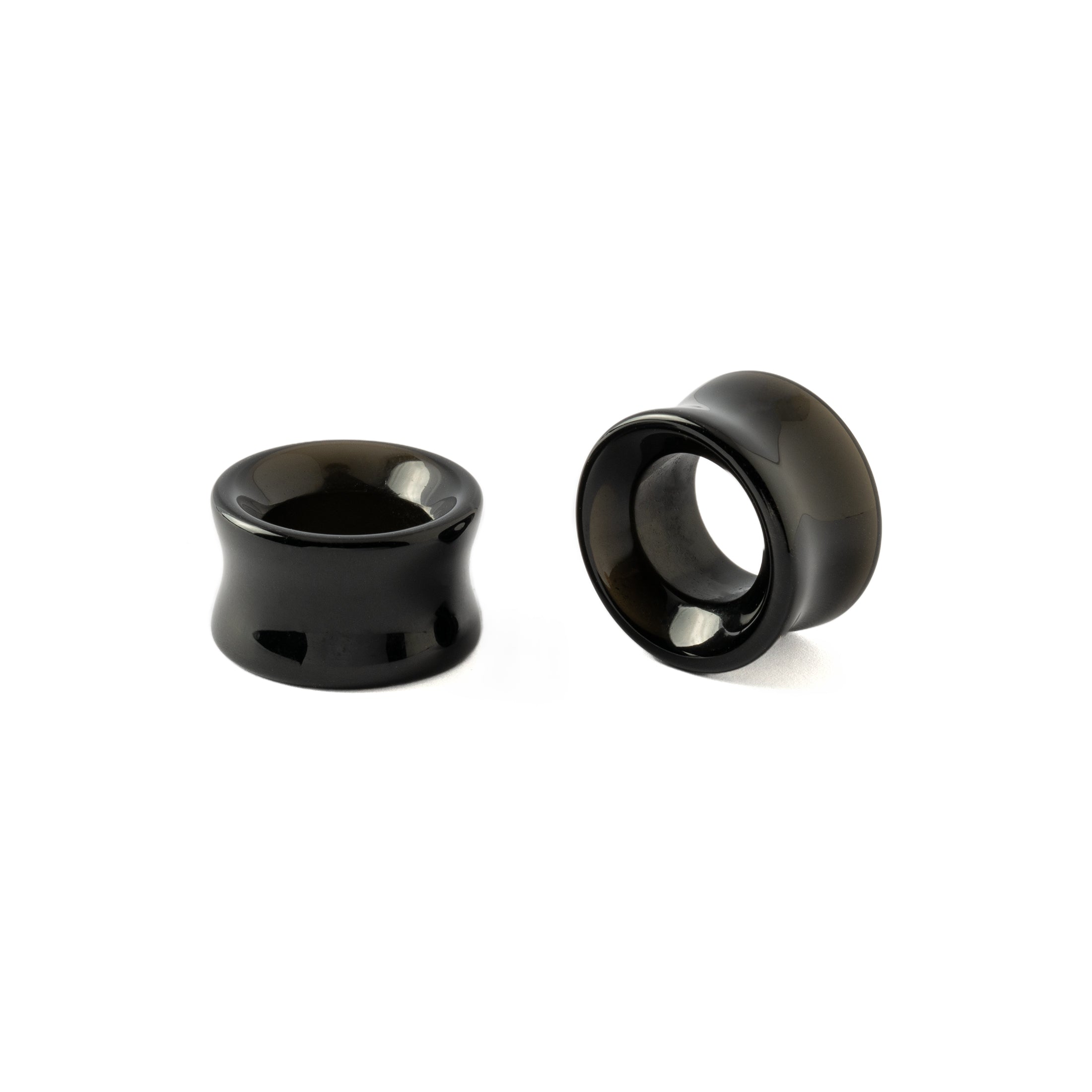 Two Black Onyx Tunnels side and front view