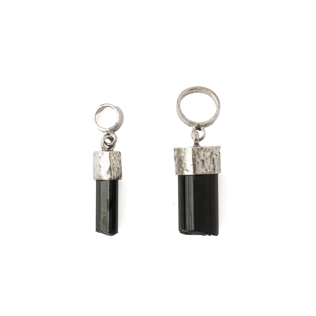 Silver Pendant with Black Tourmaline