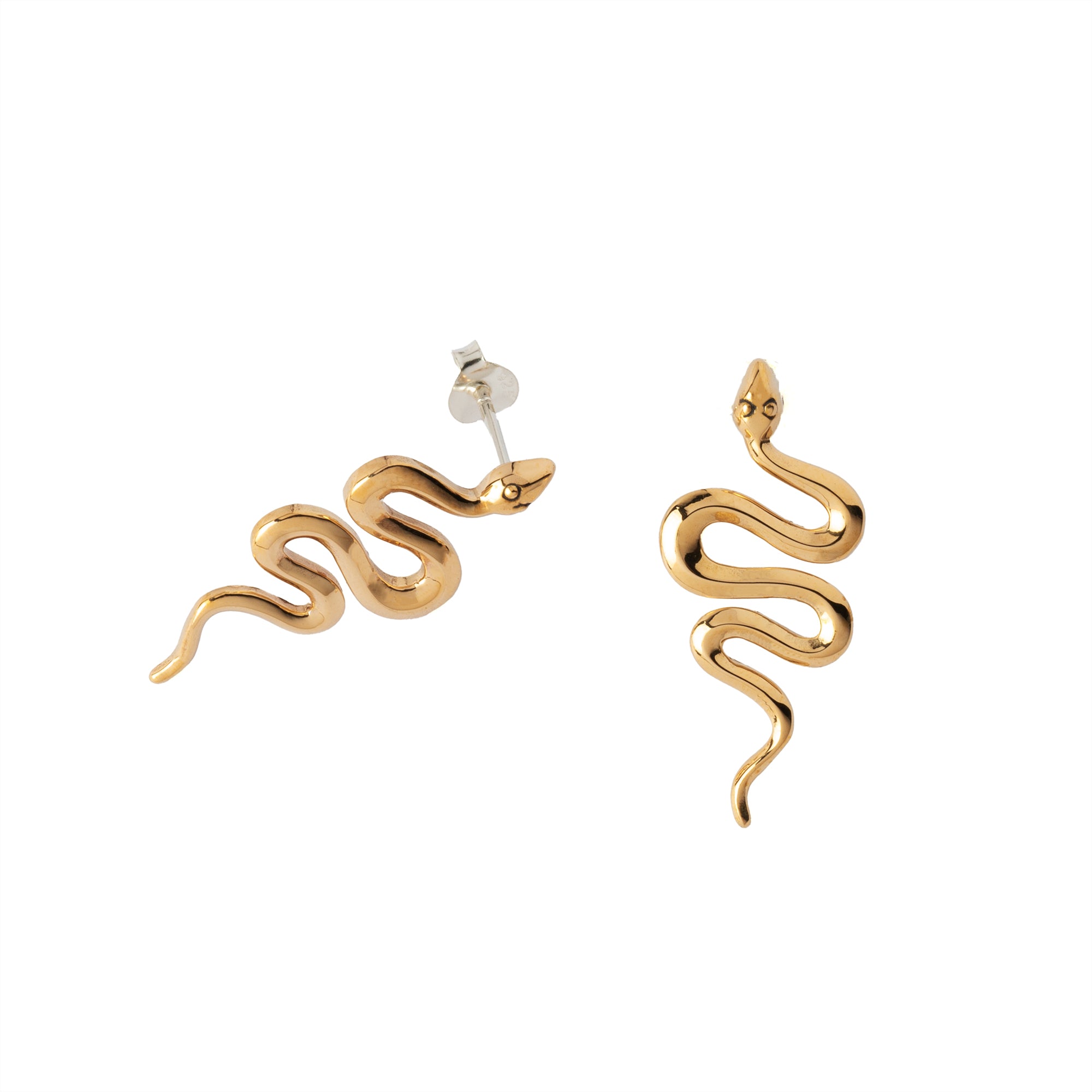 Bronze Serpent Studs