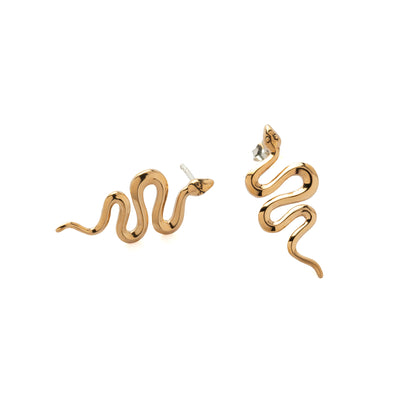 Bronze Serpent Studs