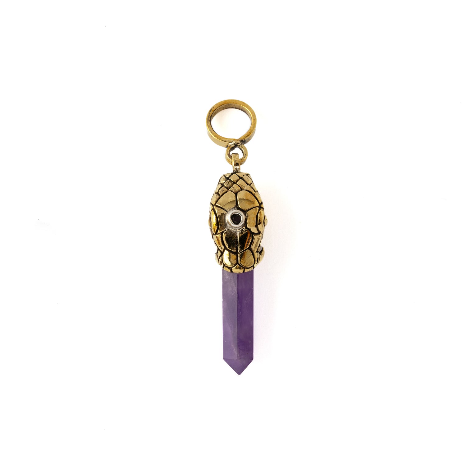 Rebirth Snake with Amethyst Pendant