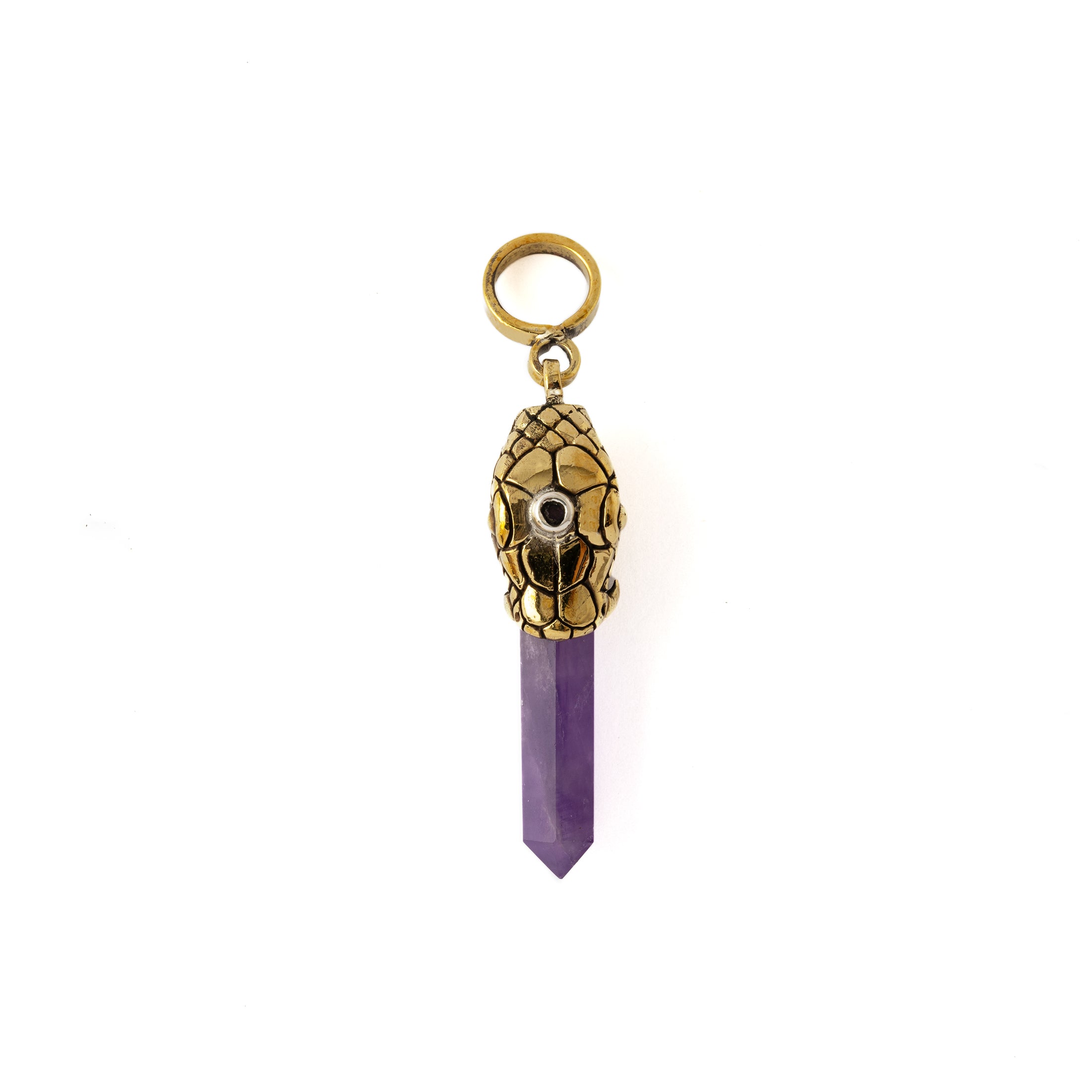 Rebirth Snake with Amethyst Pendant
