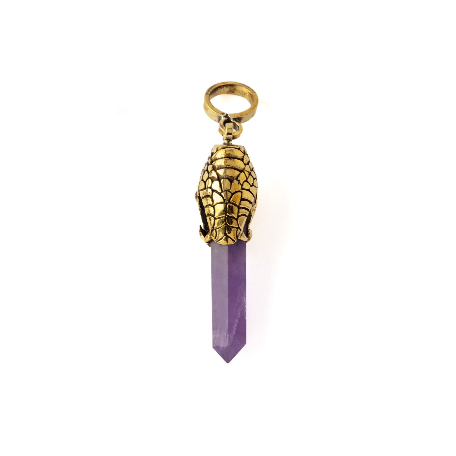 Rebirth Snake with Amethyst Pendant