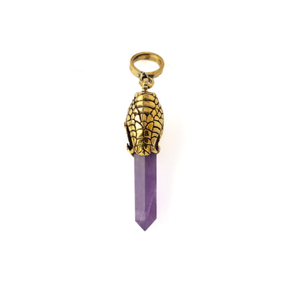 Rebirth Snake with Amethyst Pendant