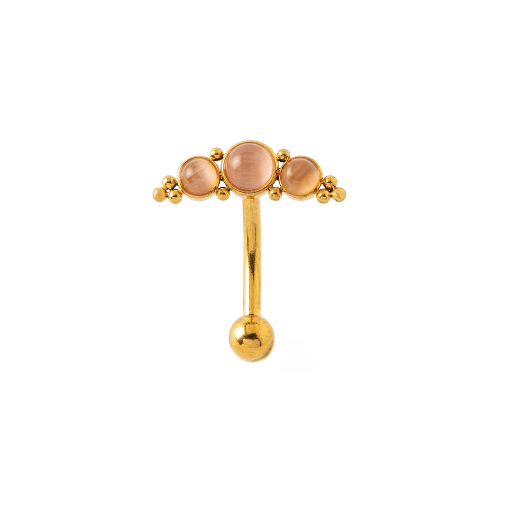 Deva Golden Navel Piercing | Body Piercing Jewellery - Tribu