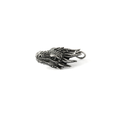 Dragon Head Silver Charm