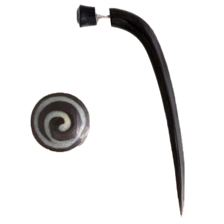 Palolim Spiral Fake Gauge Earring