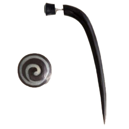 Palolim Spiral Fake Gauge Earring