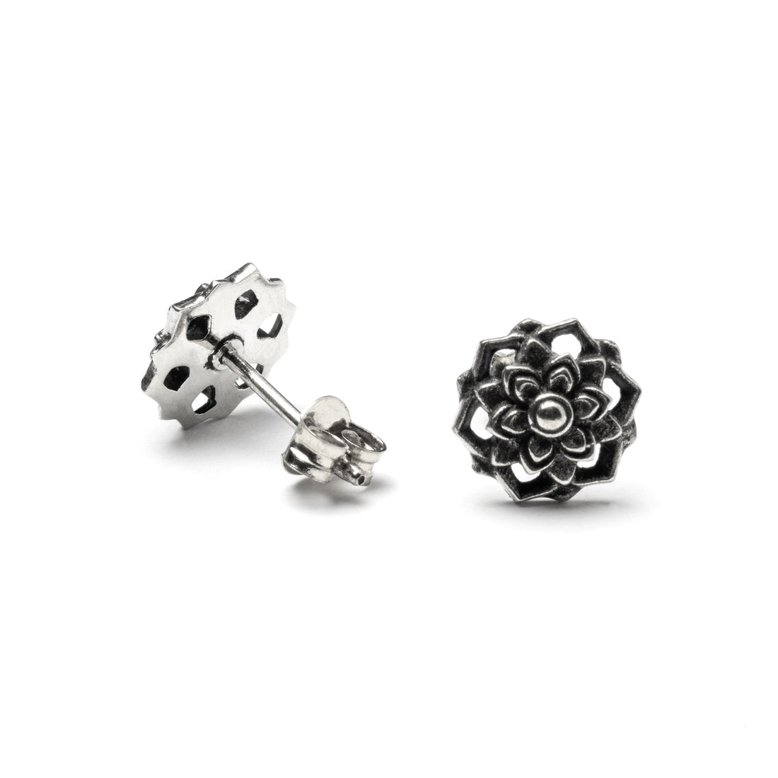 Flower Brass Ear Studs