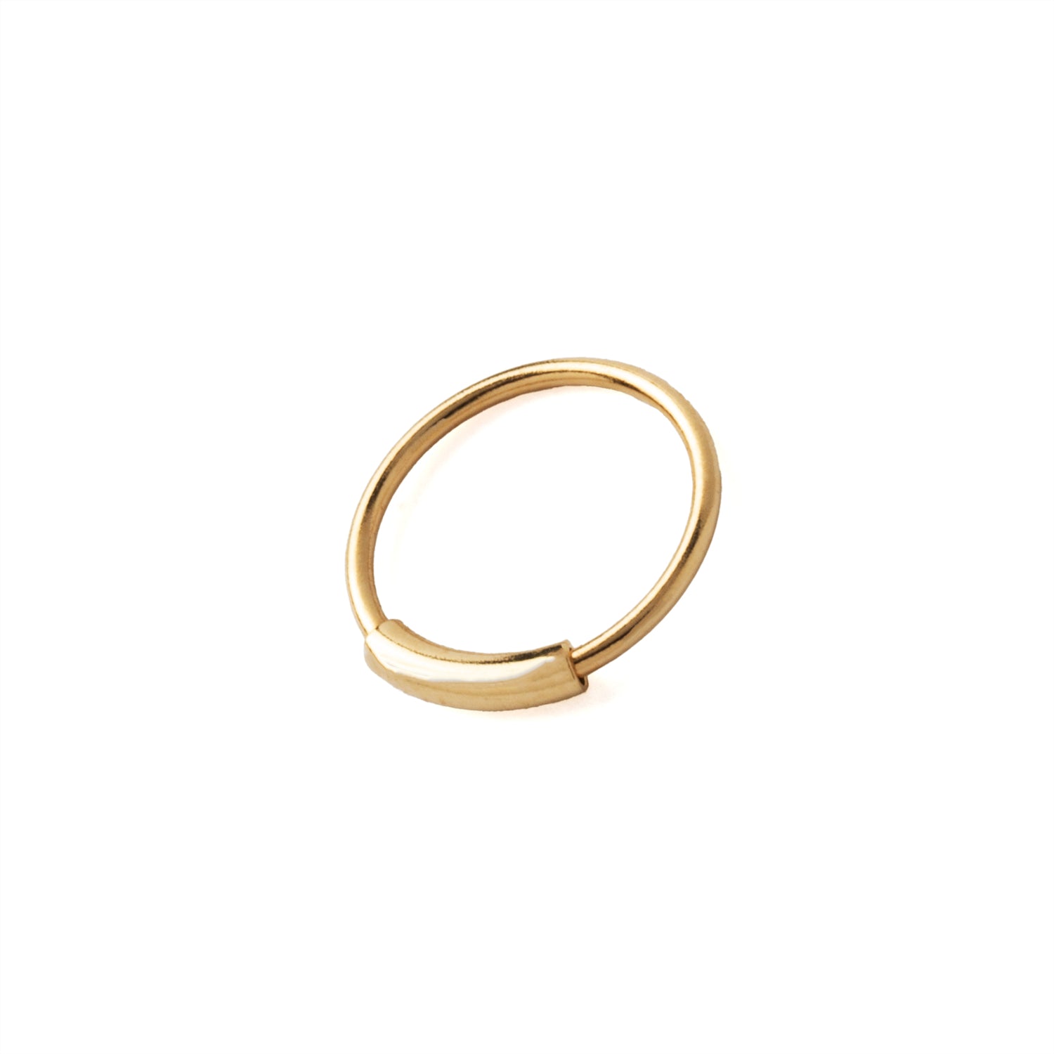 18K Gold Pirate Nose Ring