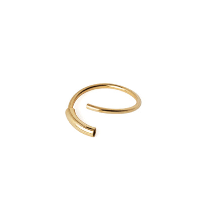 18K Gold Pirate Nose Ring