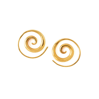 Gold Spiral Earrings