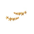 Gold Star Dust Ear Climbers frontal view