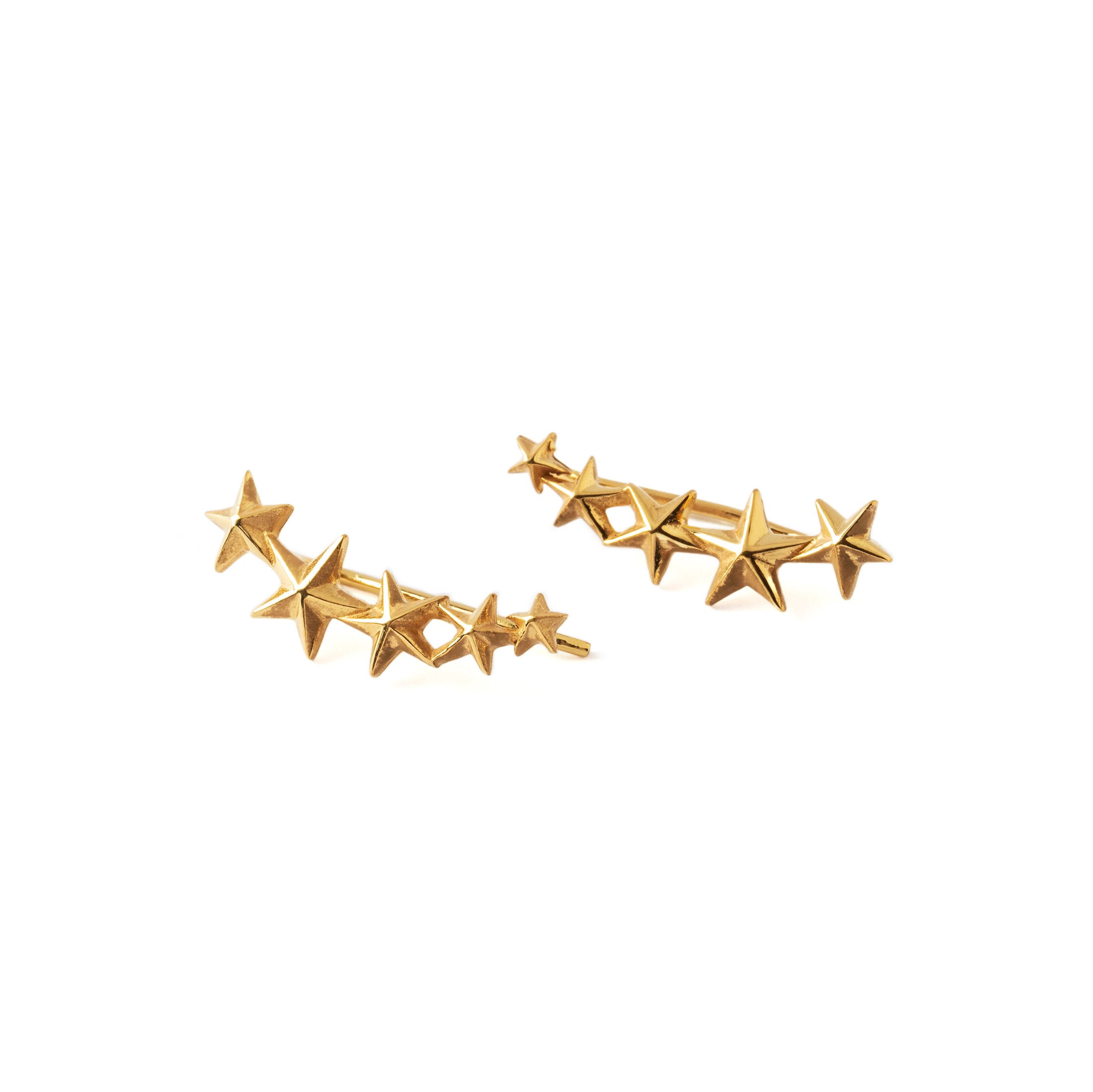 Gold star hot sale ear climbers