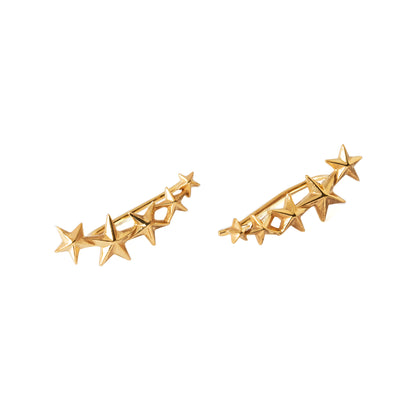 Gold Star Dust Ear Climbers left side view