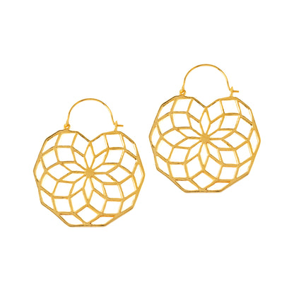 Star of Life Gold Earrings