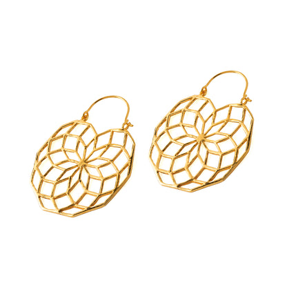 Star of Life Gold Earrings