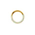 Golden Clicker Ring with Opal crescent frontal view