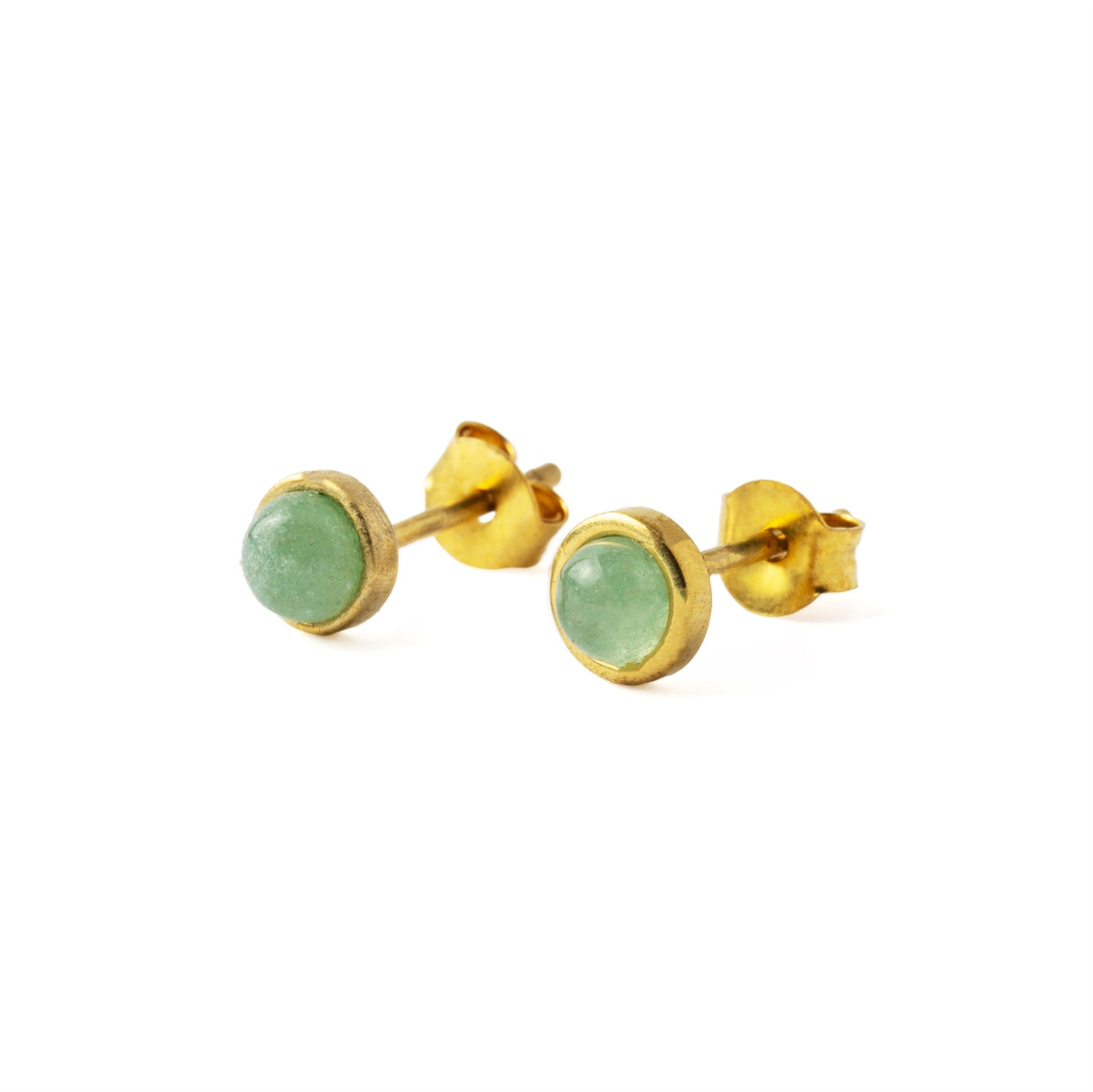 Golden Ear Studs set Jade