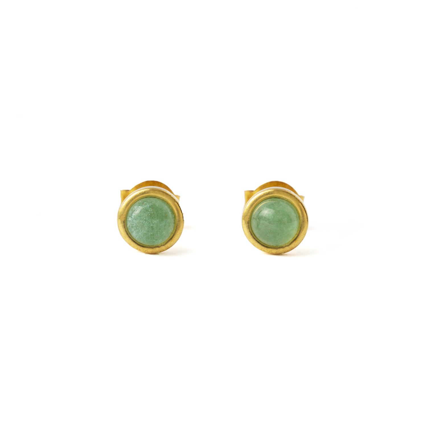 Golden Ear Studs set Jade