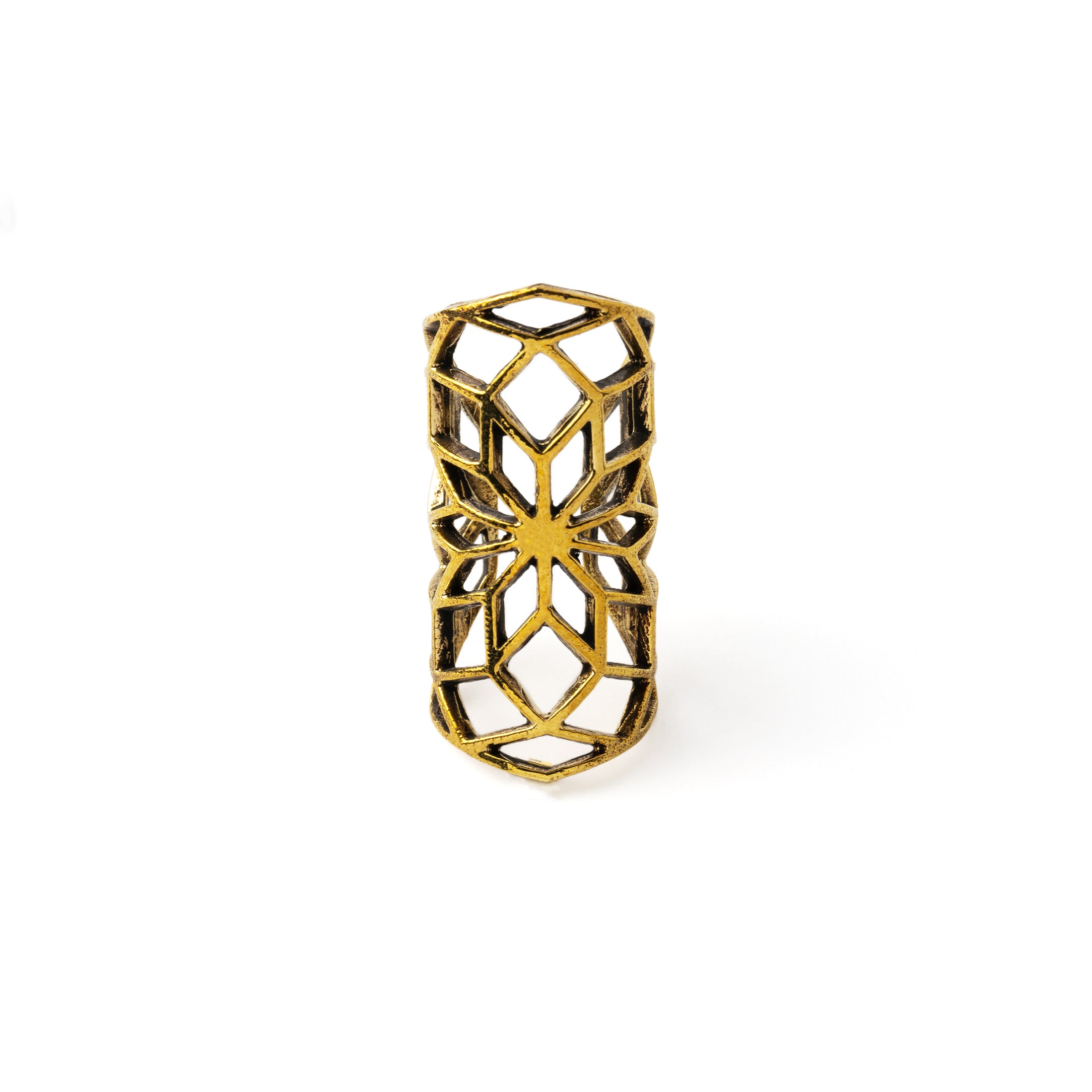 Golden Star of Life Ear Cuff frontal view