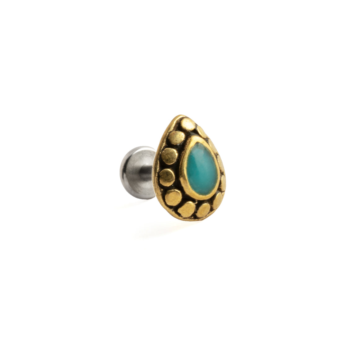 Golden Tara Labret with Turquoise