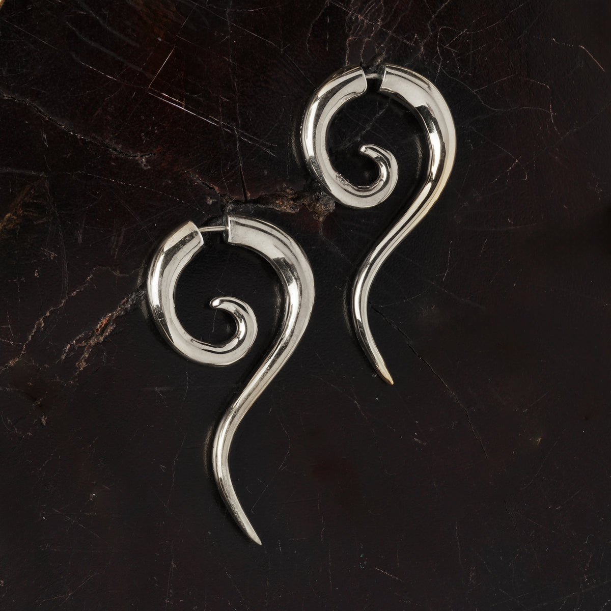 Haku Silver Earring