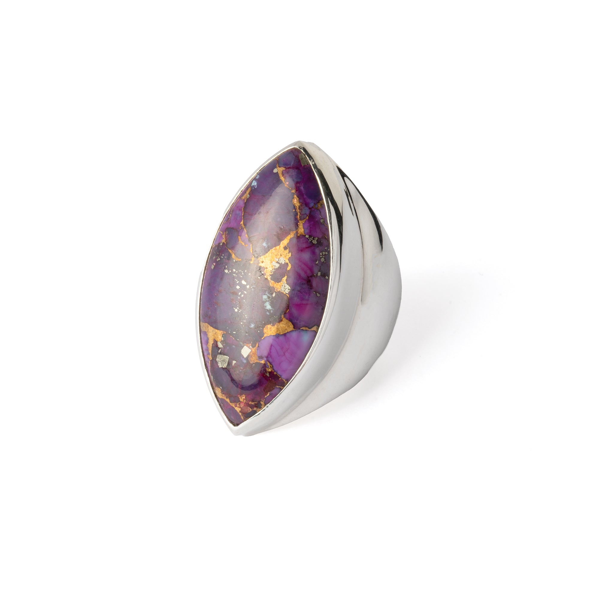 Hallmarked Silver Ring with Mohave