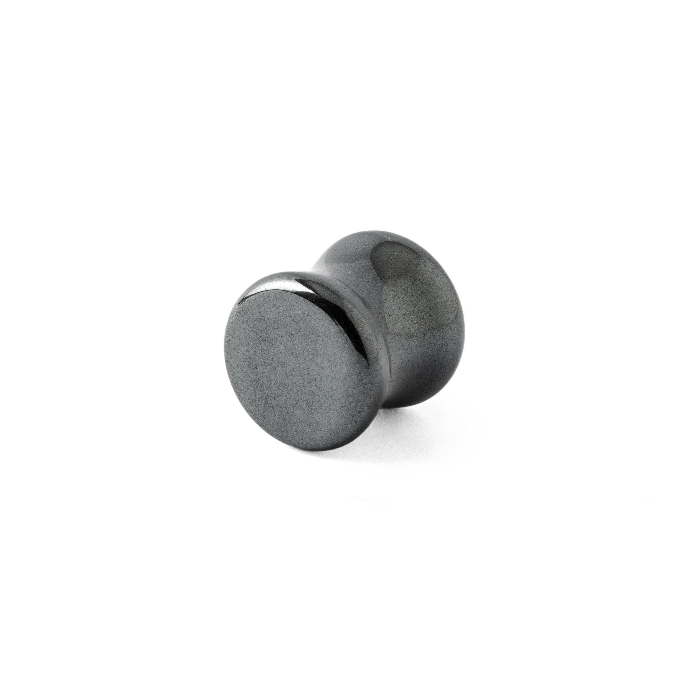 Hematite Plug side view