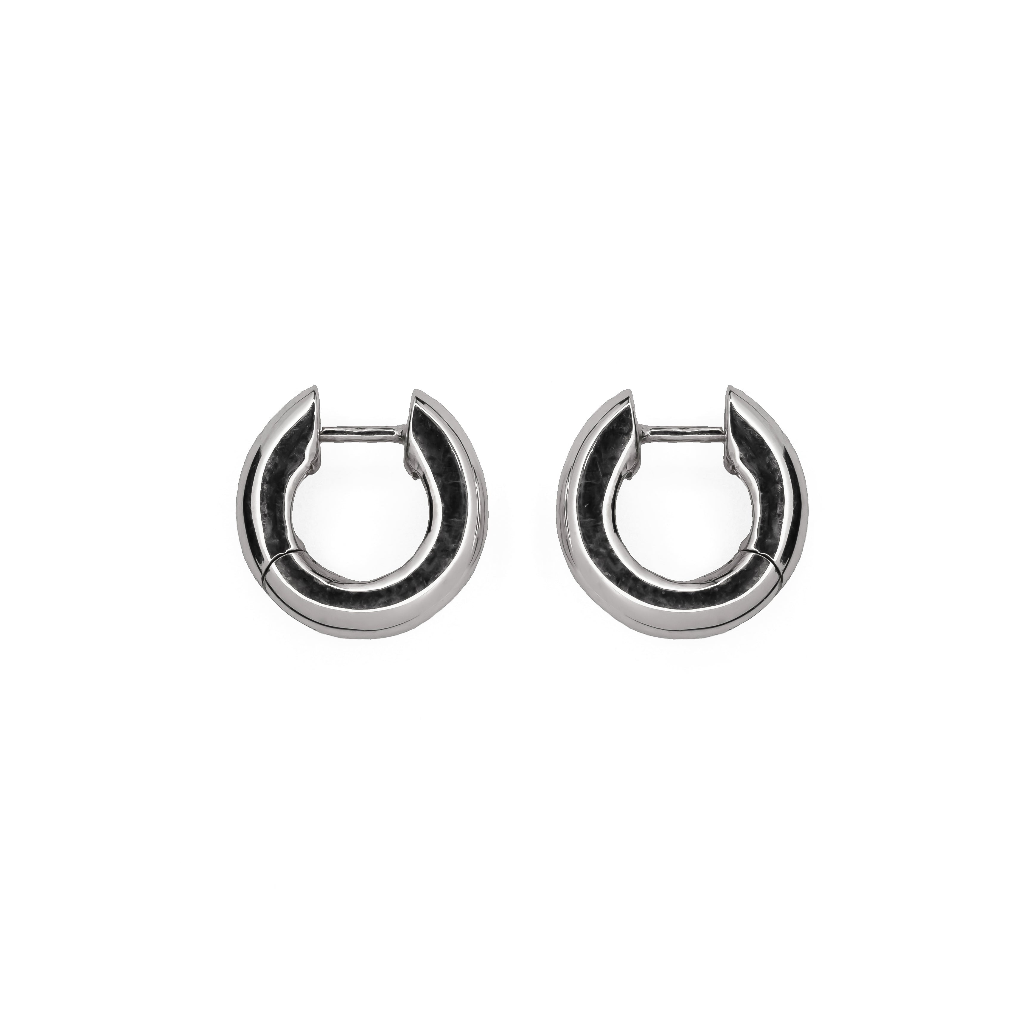 Silver Huggie Hoops