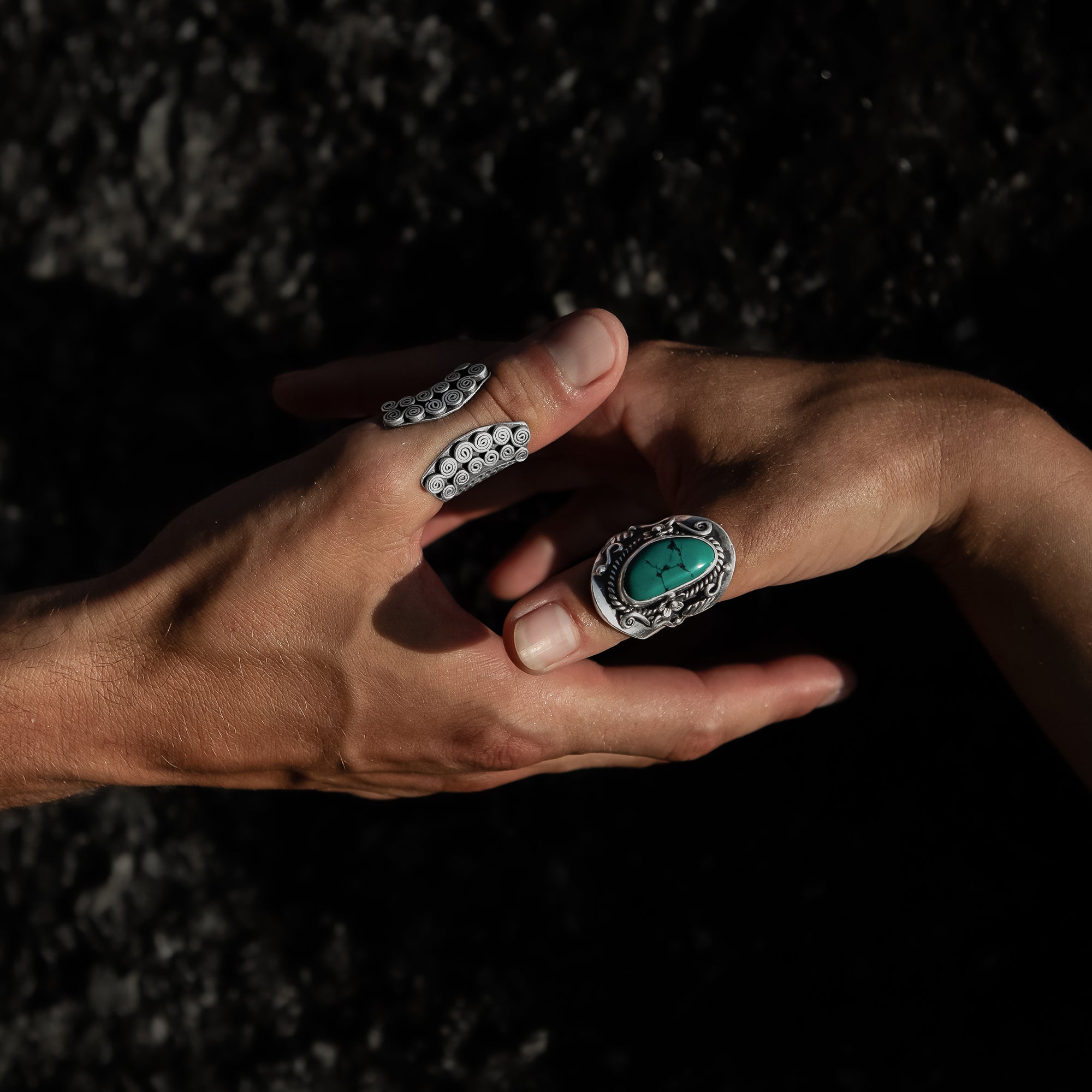 Hill Tribe Silver Open Band Ring