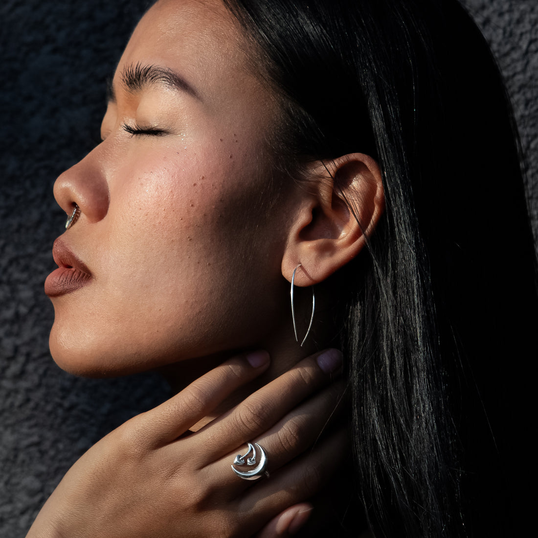 Silver Horseshoe Earrings