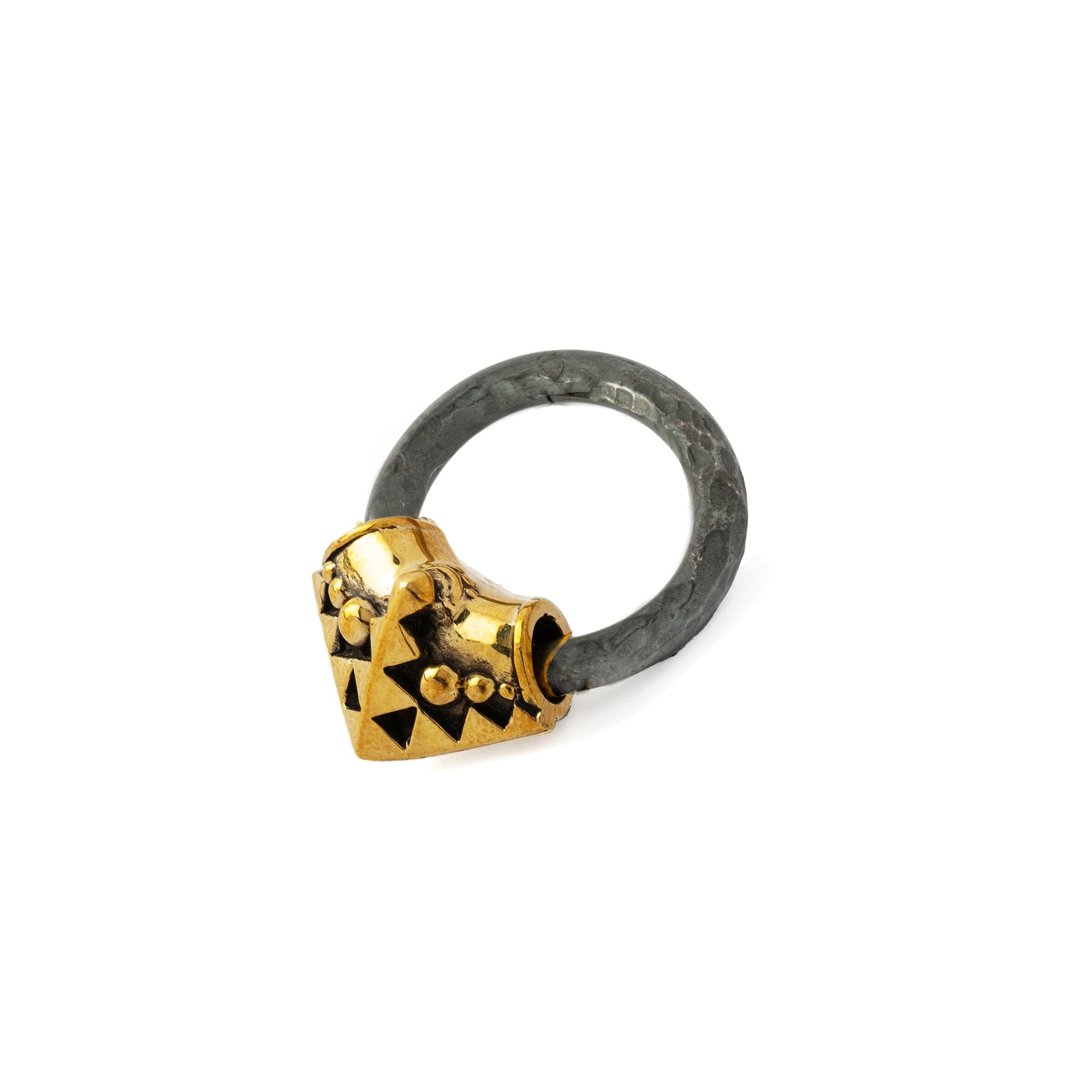 Black and Gold Karnataka Hoop Hangers