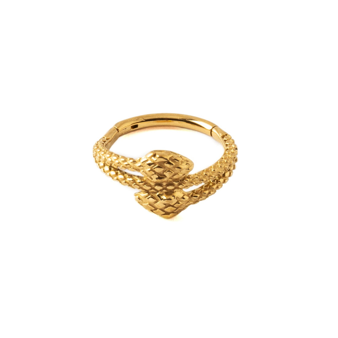 Amphis Snake Gold Clicker Ring frontal view