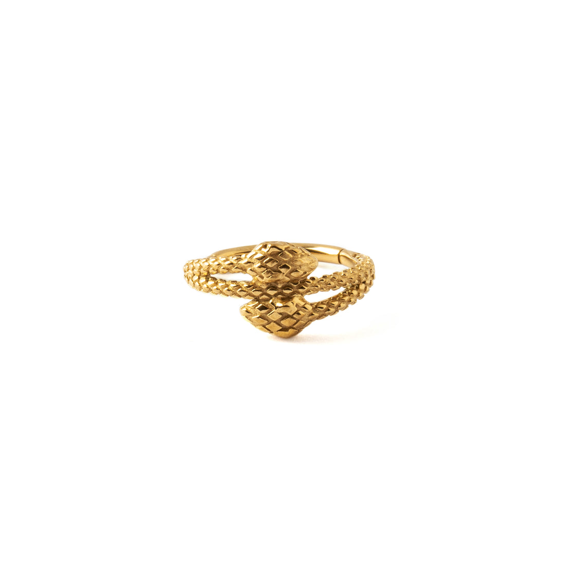 Amphis Snake Gold Clicker Ring frontal view