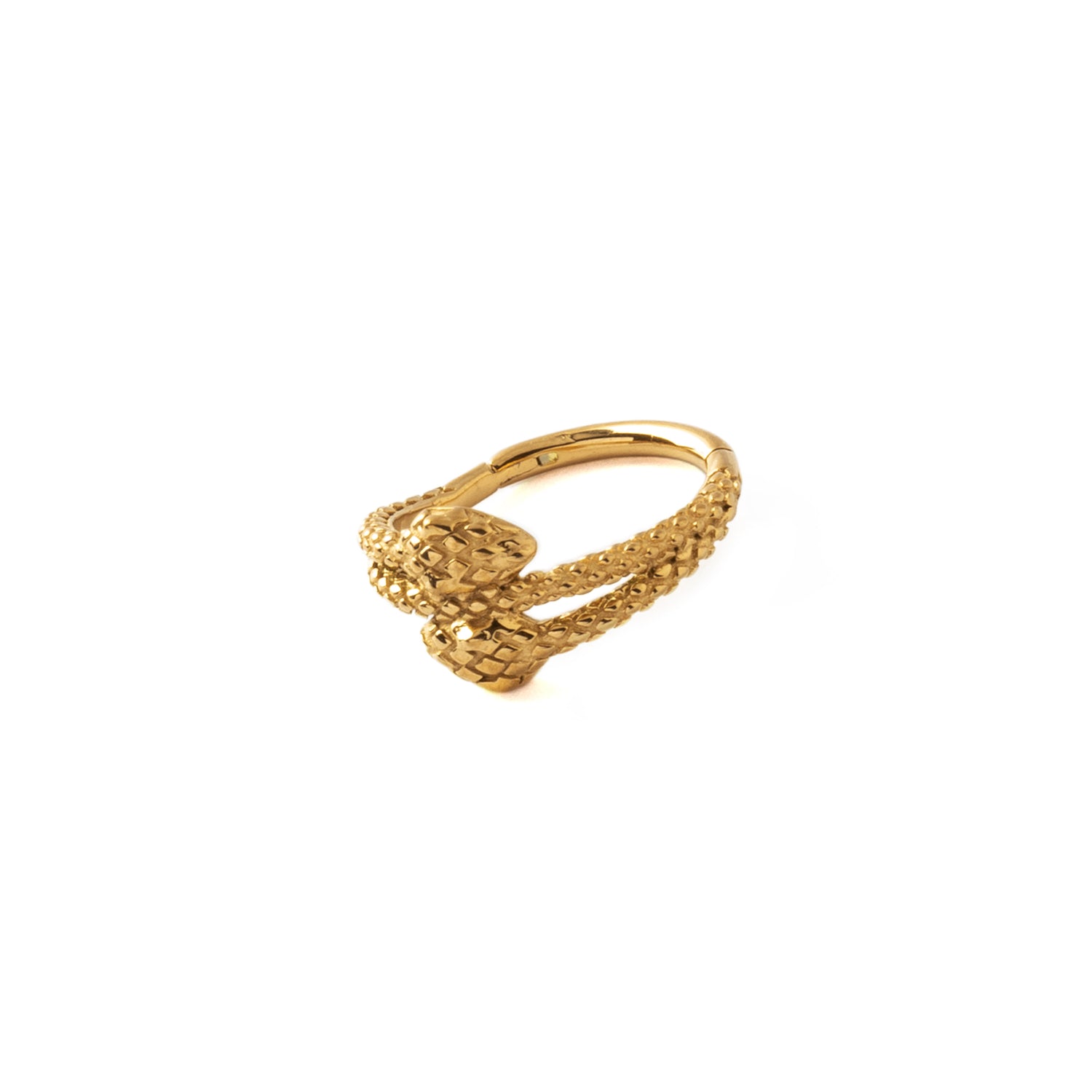 Amphis Snake Gold Clicker Ring right side view