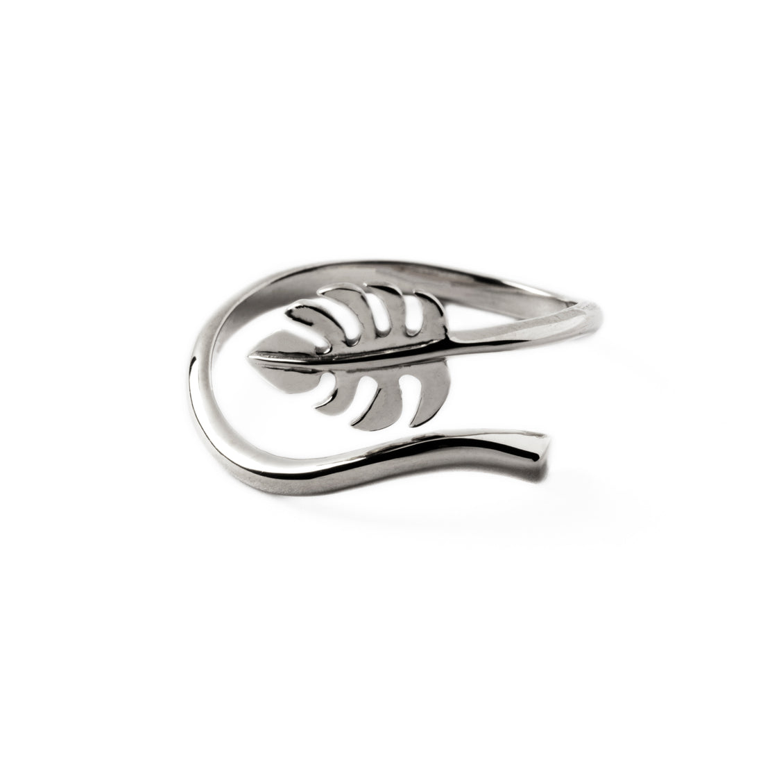 Monstera Silver Ring