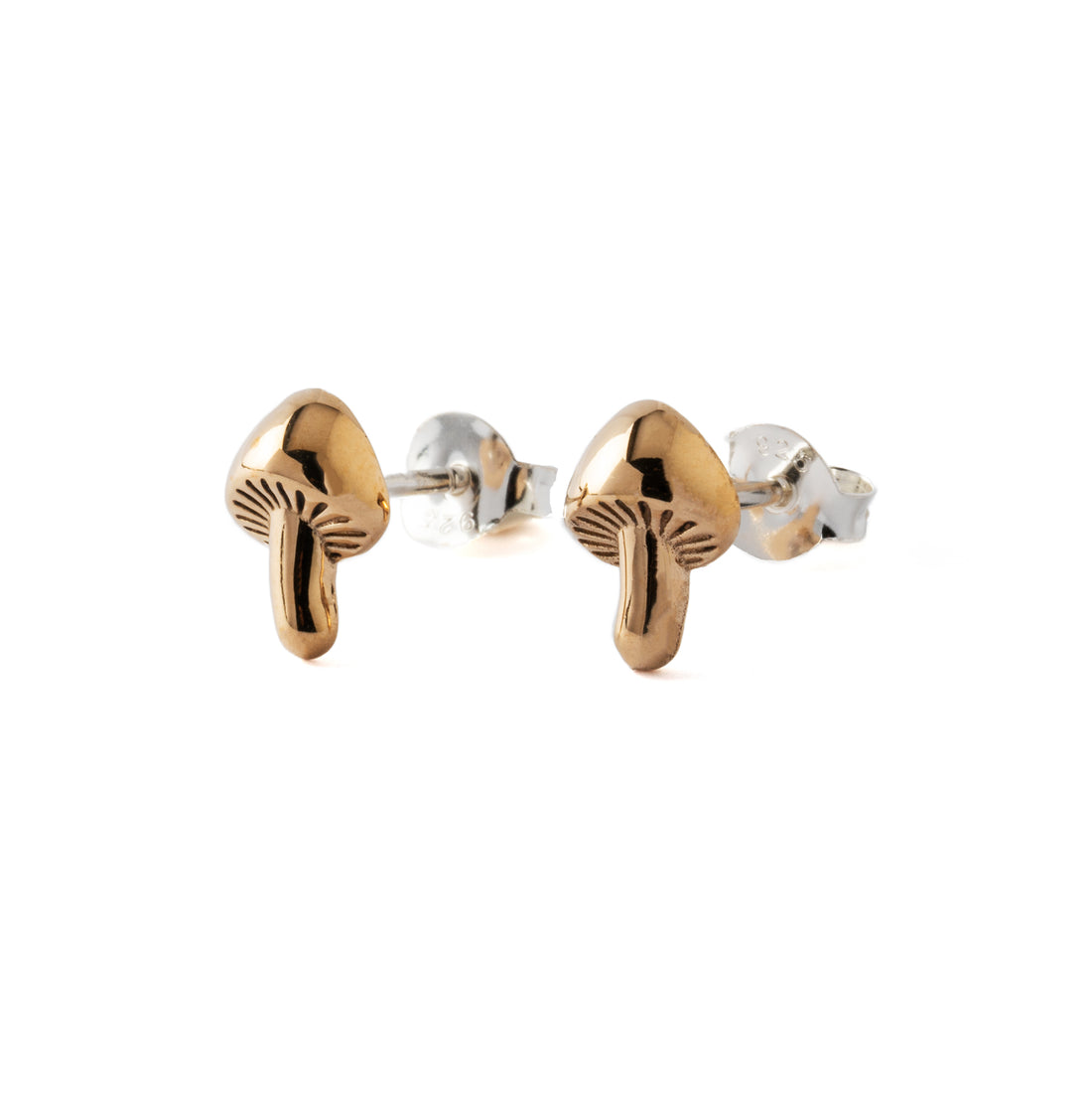 Mushroom Charm Studs right side view