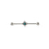 Neptune Industrial Bar with Turquoise frontal view