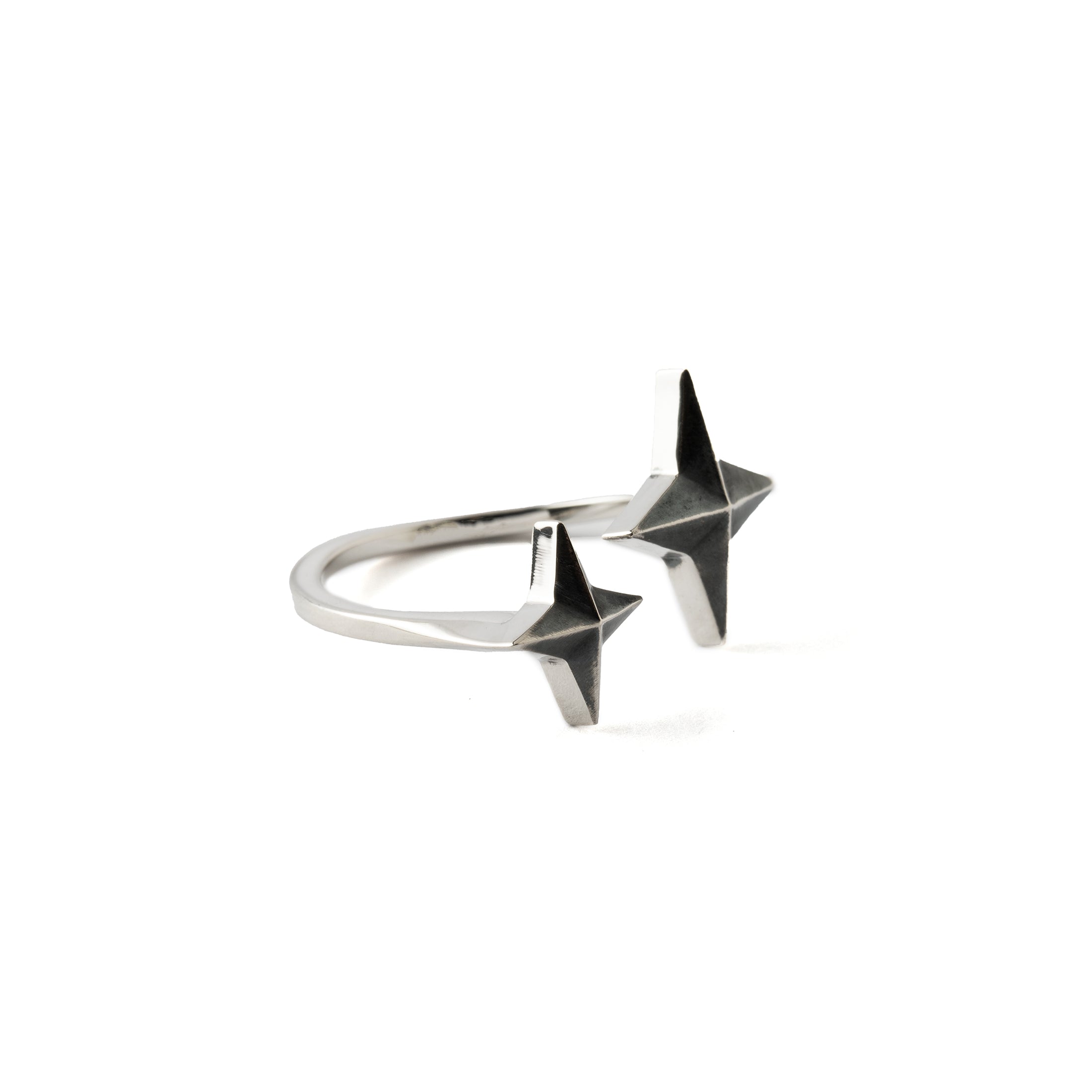 North Star Silver Ring left side view