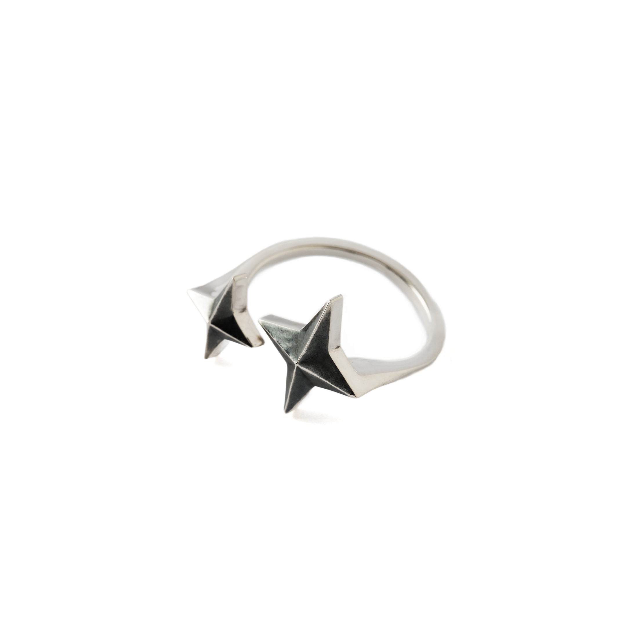 North Star Silver Ring left side view