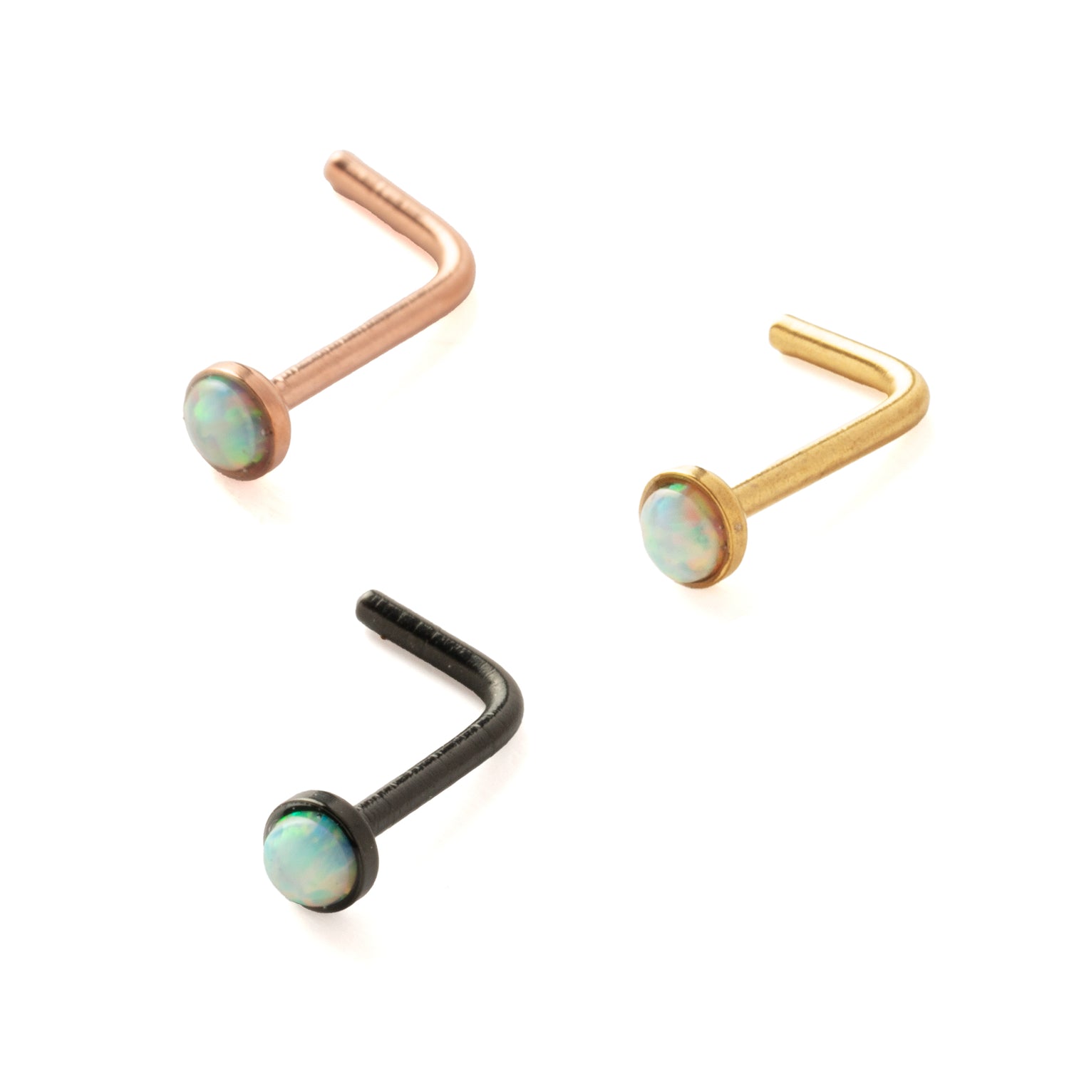 Nose Stud with Opal