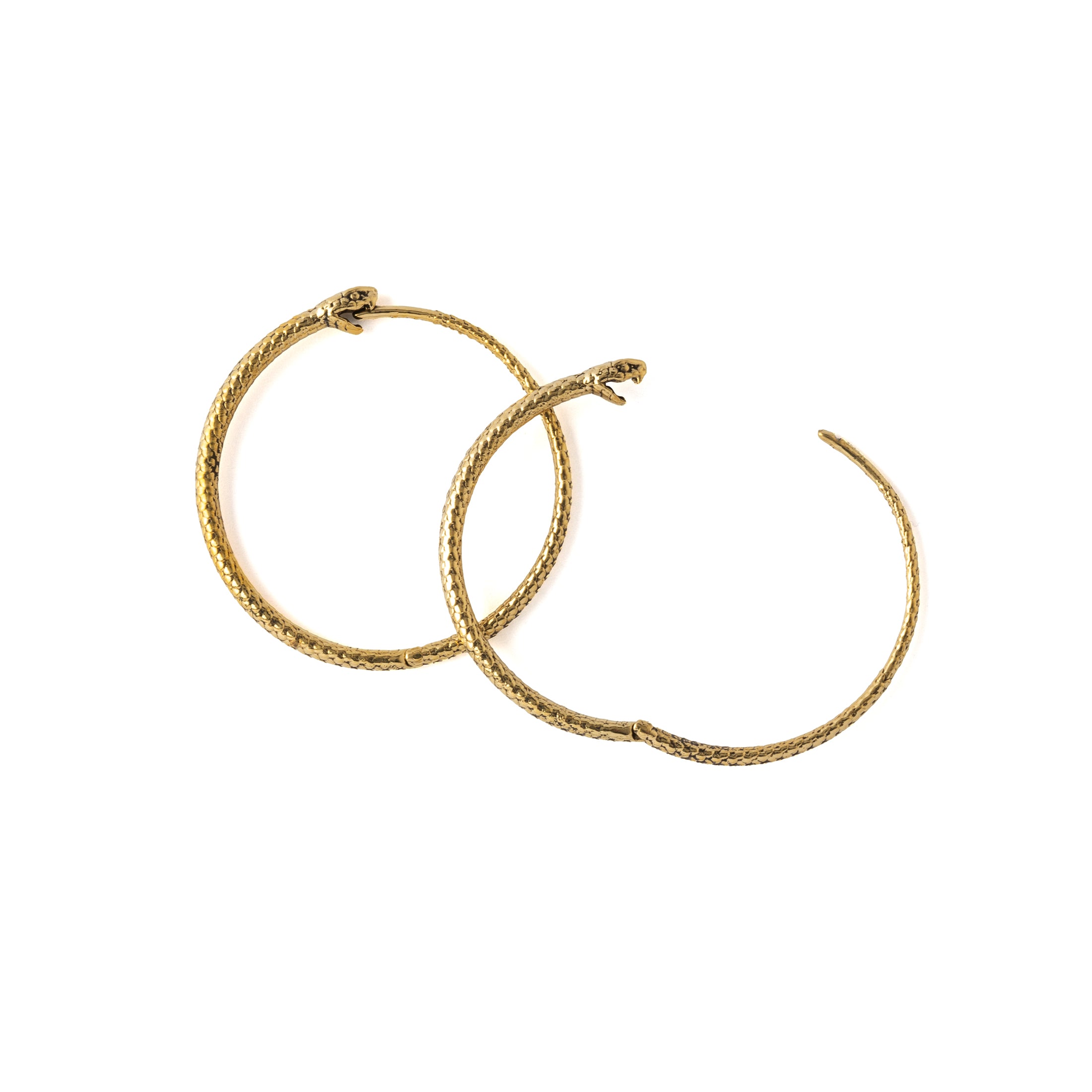 Ouroboros Hoop Earrings open mode view