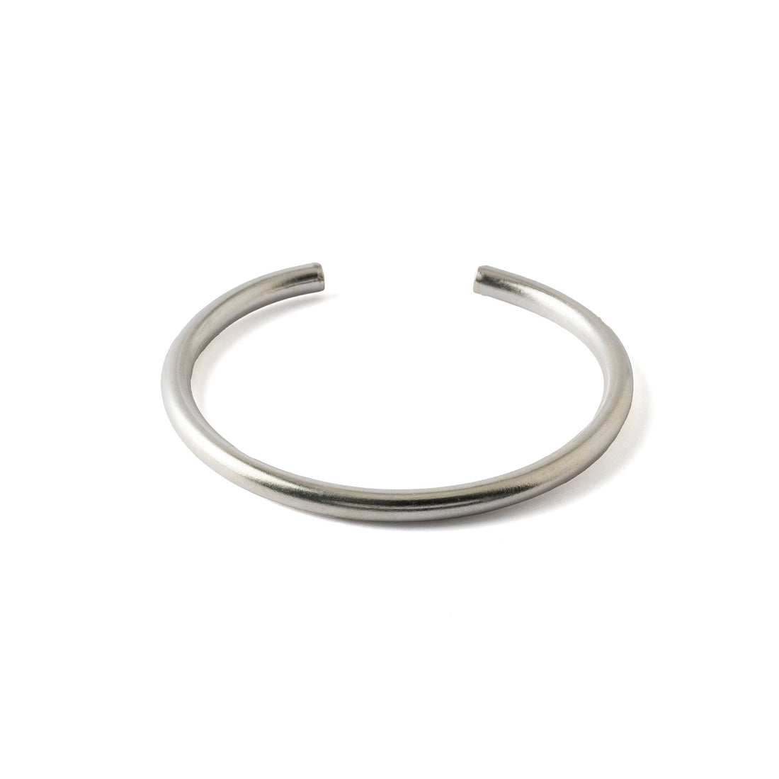 Plain Tribal Silver Cuff frontal view