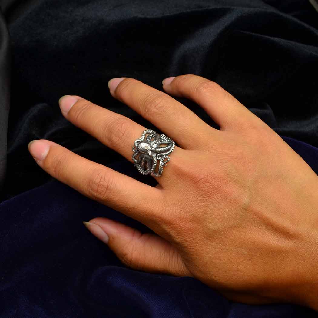 Octopus Silver Ring