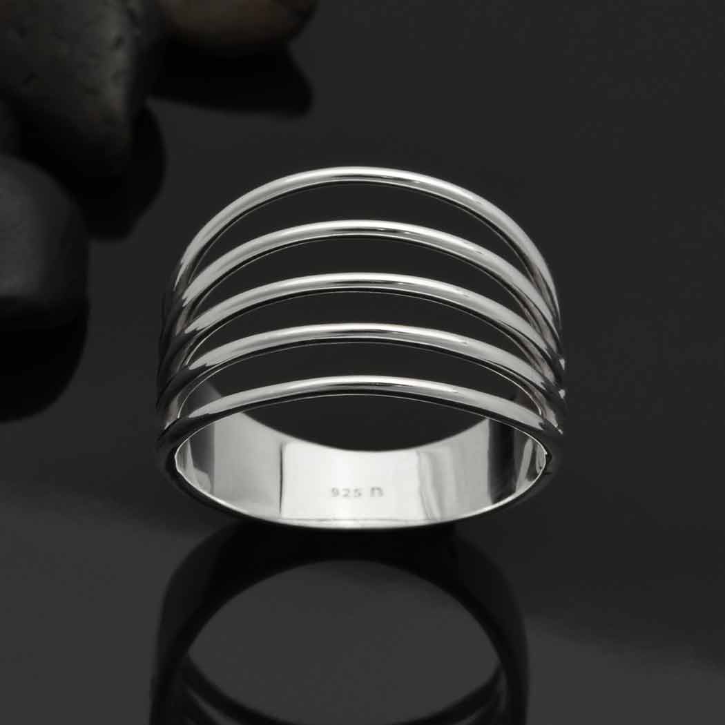 Quintuple Silver Ring
