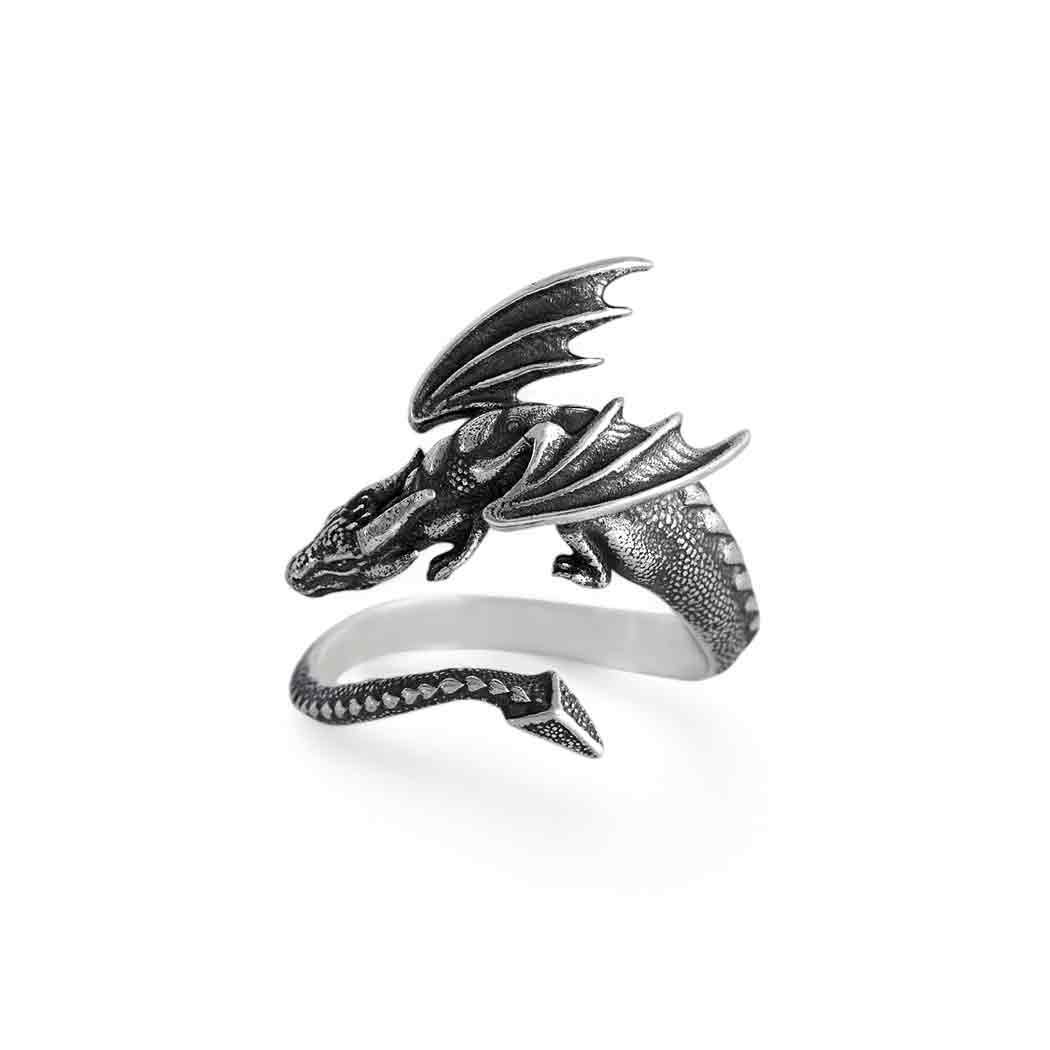 Silver Dragon Ring