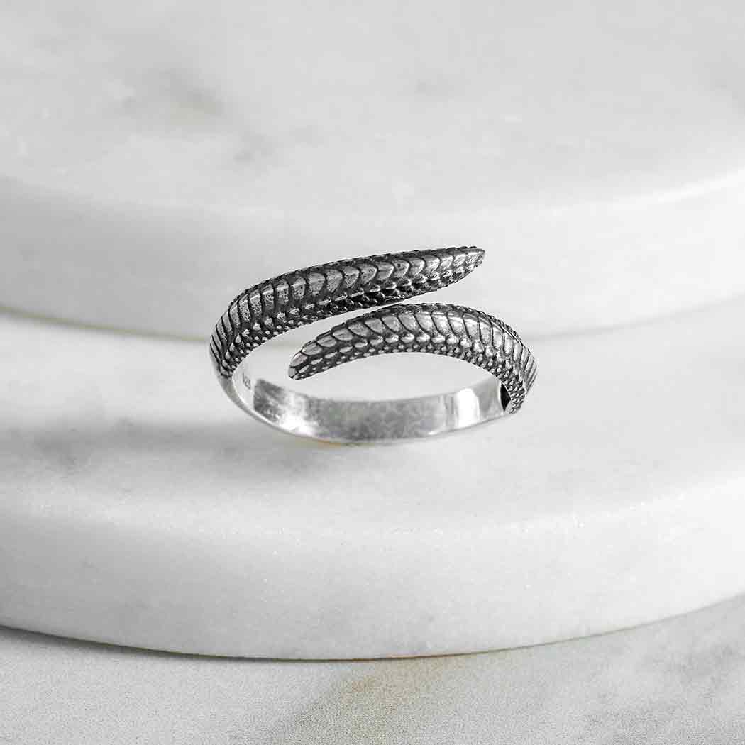 Silver Dragon Scale Ring