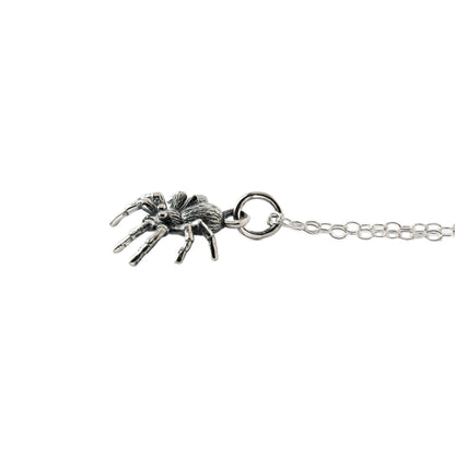 Realistic Silver Spider Charm